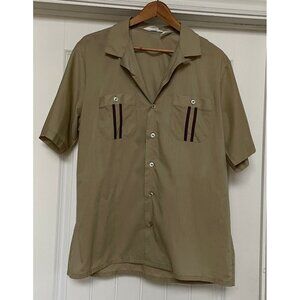 1970s Mens Shirt, Size L. Sears 'The Mens Store', Short Sleeve Shirt